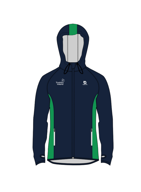 25TIE Austral Hooded  Windbreaker Jacket - Navy