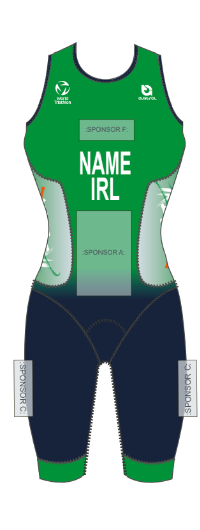 25TIE Austral Elite Rear Zip Racerback Tri Suit (Sponsors)